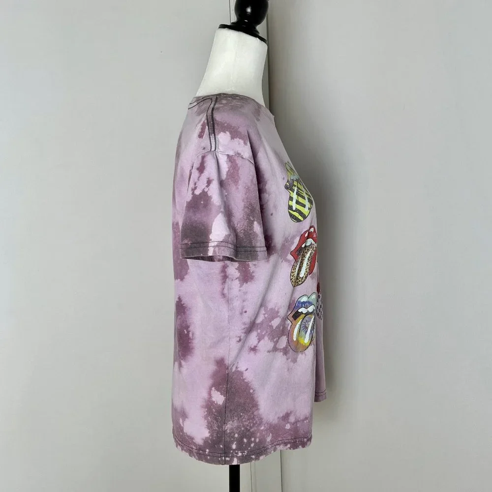 ✨Upcycled | Rolling Stones Graphic T Shirt | Large | Purple - Picture 5 of 9
